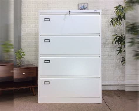 4-drawer steel lateral file cabinet|locking 4 drawer filing cabinet.